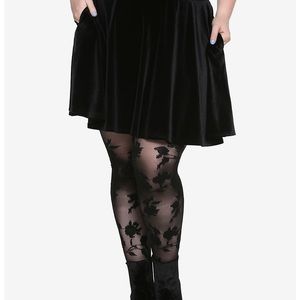 Velvet Skater Pocket Skirt Plus Size 5